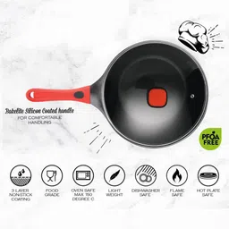 milton Fry Pan 28 cm diameter with Lid 4.3 L capacity image 2