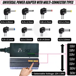 Octec Universal AC/DC Adapter 96W for Laptops & Devices 12-24V 96 W Adapter image 2