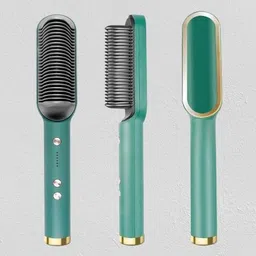 Totthar 2-in-1 Hair Straightener Comb Brush for Men & Women Fast & 5 Adjustable Heating JE_Hair-Brush-03 Hair Straightener Brush-image-50