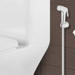 h vitreous H762501 By Hindware H762501 Health Faucet ABS with 1.2m Flexible Tube & Wall Hook Health Faucet image 2