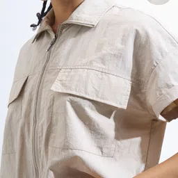 tokyo talkies Casual Regular Sleeves Solid Women Beige Top image 5