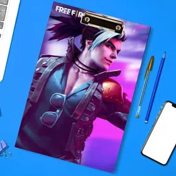 creative print solution Free fire Rock man Digital Reprint Clip Board Exam Pad (14x9.5 Inches) image 2