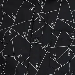 Crimsoune Club Boys Standard Slim Fit Abstract Printed Pure Cotton Casual Shirt image 4