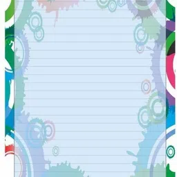 first click Multipurpose Designer Colored Paper 40 Sheets for Projects, Letter Writing One Side Ruled A4 140 gsm Coloured Paper image 5