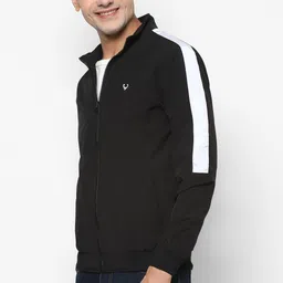 allen solly Men Solid Bomber Jacket image 2