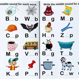 lattice Learn Words with Vowels Jigsaw Puzzle with Activity Book, 90 Pcs image 3