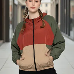 CHKOKKO Colorblock Women Wind Cheater-picture-18