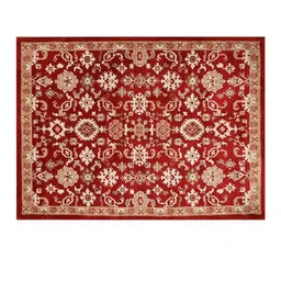 PRESTO Red & Beige Traditional Pattern Durable Rectangular Carpet image 2