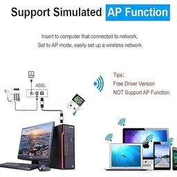 RuhZa 2 in 1 USB Bluetooth & WiFi Wireless Adapter USB Adapter image 3