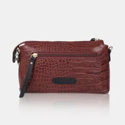 hidesign Women Red Sling Bag - Regular Size image 5