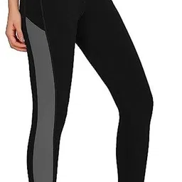 houseofcommon Color Block Women Black, Grey Tights-picture-20