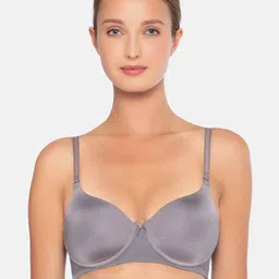 Triumph Microfibre Padded Wireless Printed And Solid T-Shirt Bra - Pack of 2 image 2