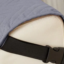 HOUSE OF QUIRK Grey Printed Four Seater Quilted Water-Resistant Sofa Mat With Arms image 4