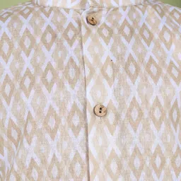 TABARD Boys Printed Regular Pure Cotton Kurta with Churidar image 4