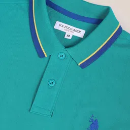 U.S. Polo Assn. Polo Collar Pure Cotton Slim Fit T-shirt image 2