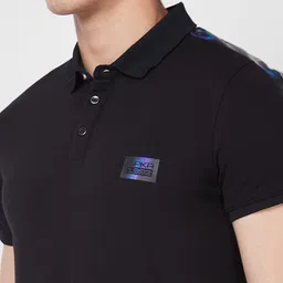SPYKAR Polo Collar Short Sleeves Slim Fit Cotton T-shirt image 2