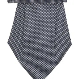 Alvaro Castagnino Blue & Grey Printed Microfiber Cravat With Pocket Square image 2