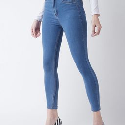 Miss Chase Women Skinny Fit High-Rise Clean Look Cropped Jeans-picture-32