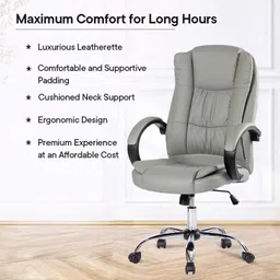 kuber industries Mesh Office Adjustable Arm Chair image 3