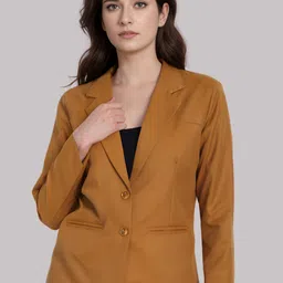 rocksy Women Solid Single Breasted Casual Blazer-picture-18