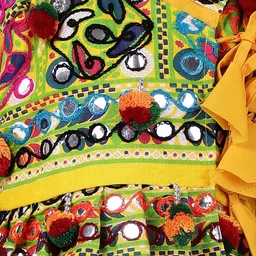 BownBee Boys Ethnic Motifs Embroidered Mirror Work Kurta with Dhoti Pants & Cap image 4