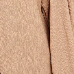 Styli Crinkle Knit Puff Sleeves Open Front Longline Shrug image 2