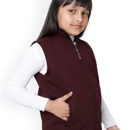 BAESD Girls Pack of 2 Fleece Lightweight Crop Bomber with Patchwork Jacket image 3