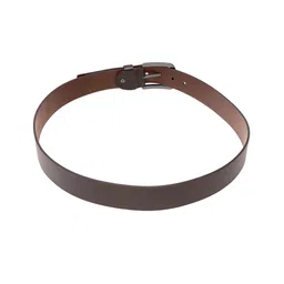 Kara Men Brown Solid Leather Belt image 3