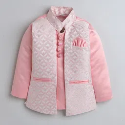 BAESD Boys Embroidered Kurta &Trousers With Jacket image 2