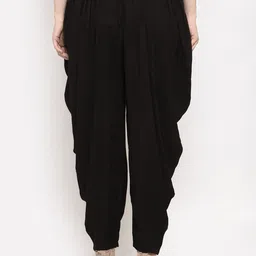 Clora Creation Women Pack of 2 Grey & Black Solid Woven Rayon Dhoti Salwar image 4