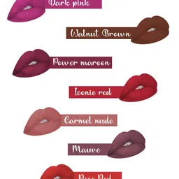 ForSure Set of 2 Power Stay Non Transfer 12Hrs Stay Liquid Lipstick 4 ml each - 16 & 22 image 4