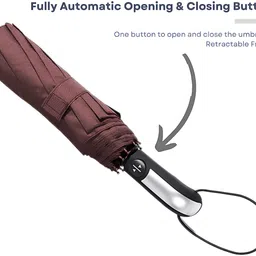 star work BROWN UMBRELLA IN DOUBLE FOLDED IN RAIN SAFTY Umbrella image 4