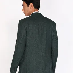 park avenue Men Self Design Single Breasted Formal Blazer image 4