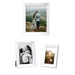 Art Street Set Of 3 White Solid Photo Frames image 2