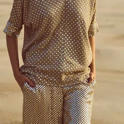 Dash and Dot  Women Embellished Relaxed Flared Parallel Trousers image 4