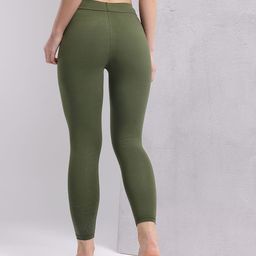 hrx by hrithik roshan Solid Women Green Tights-picture-21