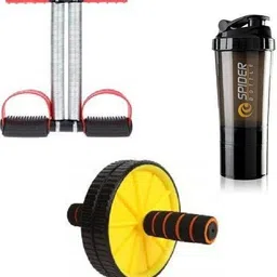 ULTIMATE AMAZING FITNESS KIT OF TUMMY TRIMMER WITH AB WHEEL AND SHAKER Fitness Accessory Kit Kit-image-13