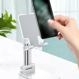 Holdify StableGrip Foldable Mobile Stand | Adjustable Desk Holder for Office/Home Mobile Holder-picture-10