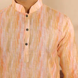 koshin Men Pure Linen Kurta Pyjama Set image 5