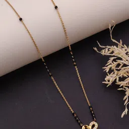 hsjewell Elegant Daily Wear CZ Mangalsutra Collection Brass Mangalsutra-picture-24