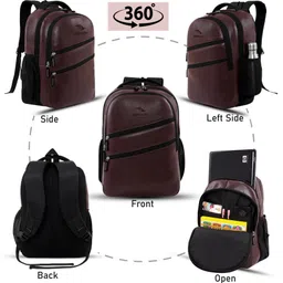 airwin Medium 29 L Backpack Airmate Black Waterproof School Bag image 2