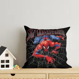 sassoon fab Black Polyester Marvel 16x16 inches Reversible Kids Cushion (1 Pc)-picture-16