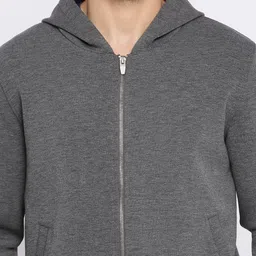 Basics Men Grey Longline Sporty Jacket image 2