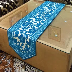 saksham enterprises Blue 186 cm Table Runner image 2