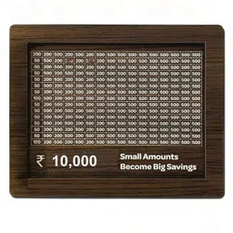 10,000 Rupees Money Saving Coin Piggy Bank | Wooden Piggy Bank Coin Bank-image-4