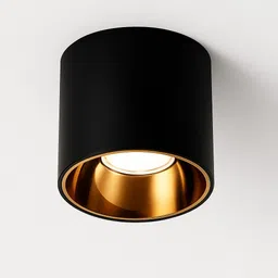 hybrix LED (6 Watt) Rose Gold Indoor/Outdoor Surface Drum/Cylinder Light, Warm White, 1 Downlighter Ceiling Light Ceiling Lamp image 1