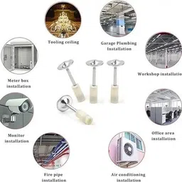 zucllspa Adjustable Manual Steel Nail Gun Wall-Fastening Power Tool Multipurpose Steel Nail Gun with 20 Nails Cordless Nailer image 4