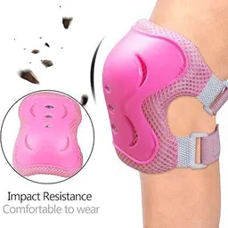 crazybuy Kids/Youth Knee Pad Elbow Pads Guards Protective Gear Set pink for Roller Skate Skating Guard Combo image 5