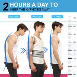 tenact Posture Corrector Belt for Men & Women Back Straight Belt for Back Support Posture Corrector image 4
