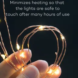 xenith 100 LEDs 10 m Gold Steady String Rice Lights image 5